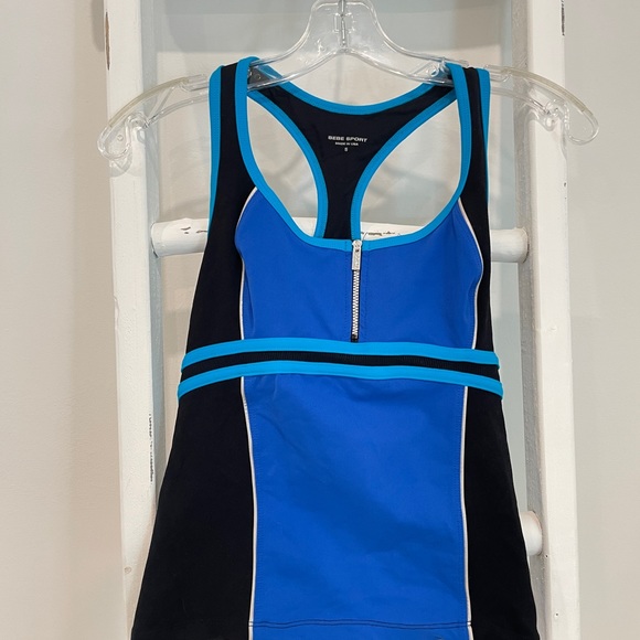 BeBe Sport Vintage Blue Zip Up Top - Picture 7 of 7
